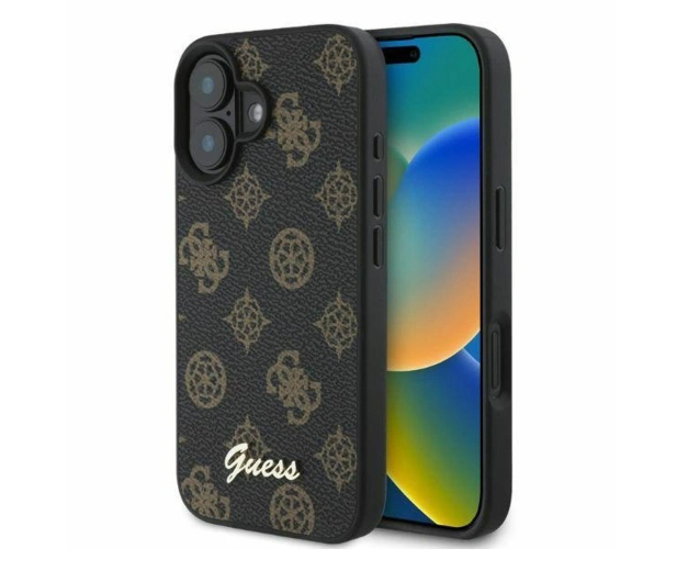 Guess Peony Script Logo do iPhone 16 czarny - 1279106 - zdjęcie